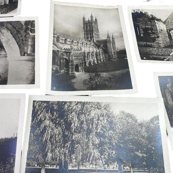 Vintage 1930s British Cathedral Photo Set 3.5x2.5” Souvenir Series 1–12 B&W - Picture 8 of 10